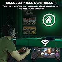 Vista 7 de Wireless Phone Controller for iPhoneAndroid No Deadzone, Mobile Gaming Controller Support Xbox Game Pass, PlayStation, Steam Link, Call of Duty