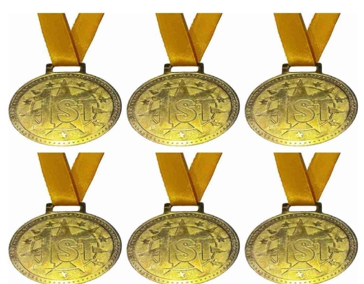Winner Award Medals Gold Silver Bronze | Sports Day, School Events, Games & Tournament Medals (GYR Pack of 6)-image-18