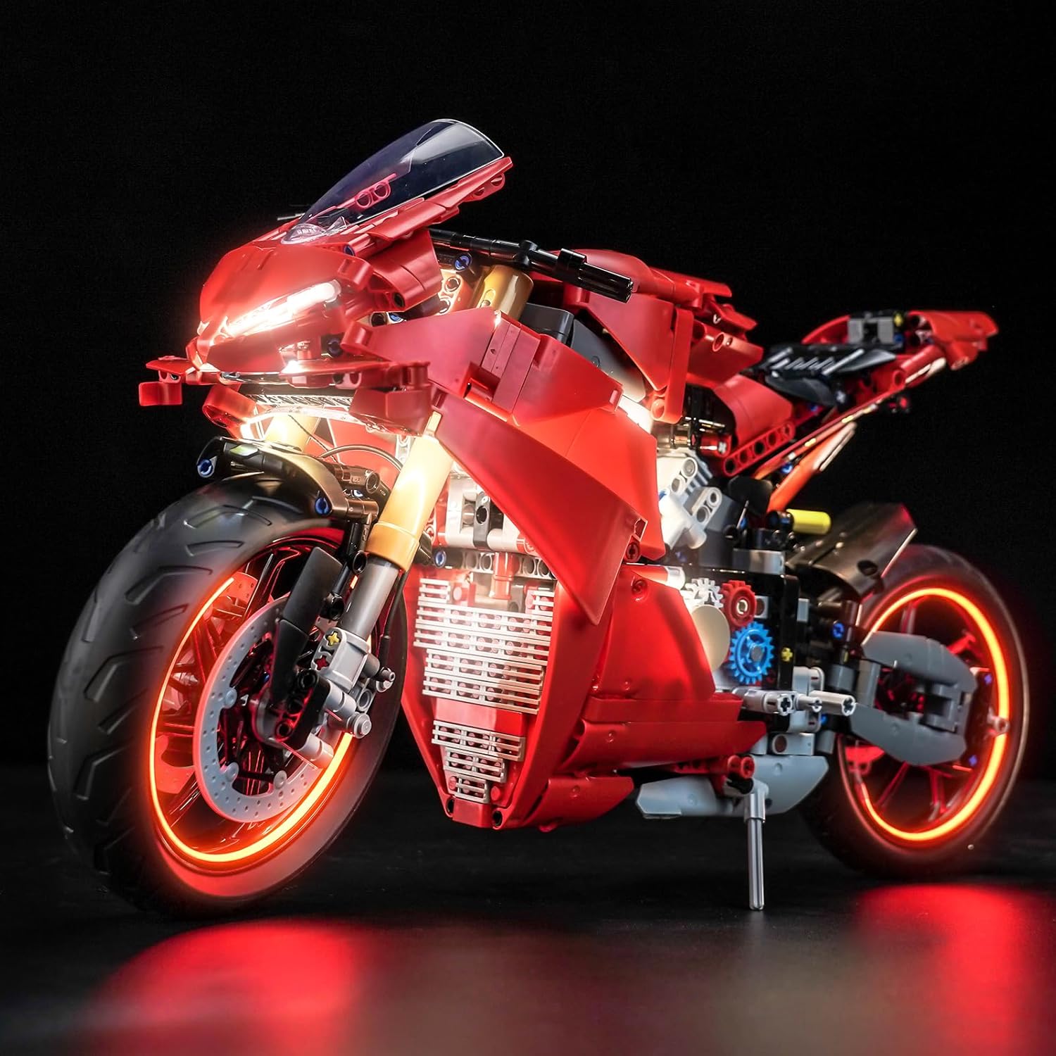 LED Lighting Compatible with Lego Ducati Panigale V4 S Motorcycle, Light Kit Compatible with Lego 42202 Ducati Panigale V4 S Motorcycle, NOT Included The Model Set (Standard Version)