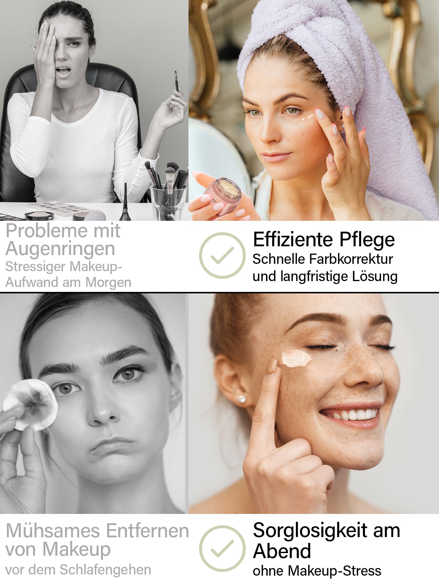Rosental Organics BB Eye Balm Augencreme - Feuchtigkeitscreme - Pflege gegen Augenringe - Mit Hyaluronsäure, Vitamine E & marokkanischer Lavaerde - Naturkosmetik (15 ml)