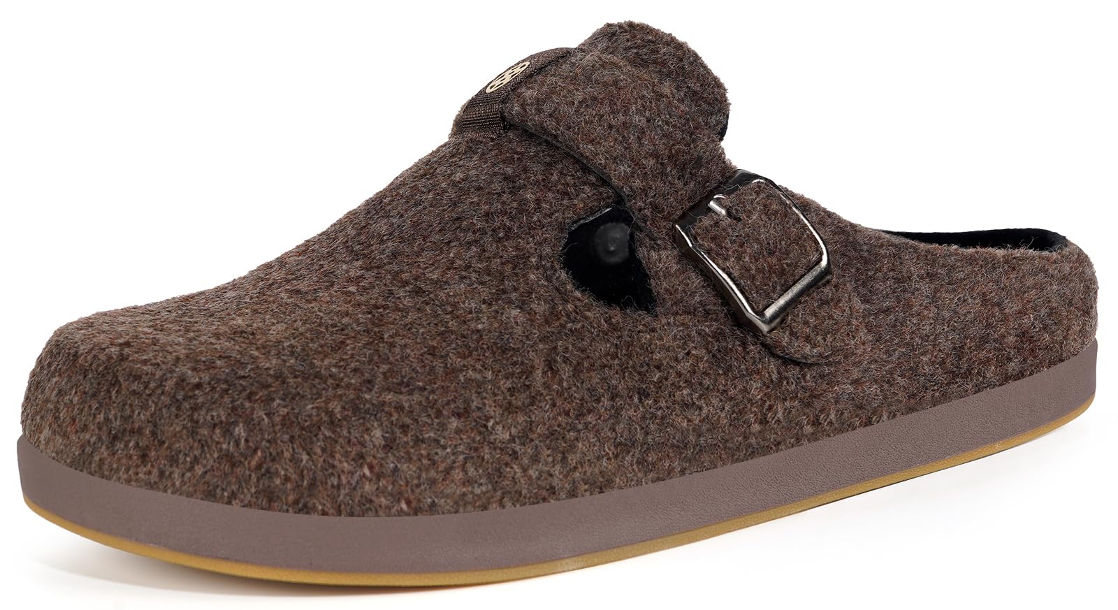Pantofole Donna Uomo Ciabatte in Feltro Unisex Slippers Invernali Chiuse con Plantare Intercambiabile