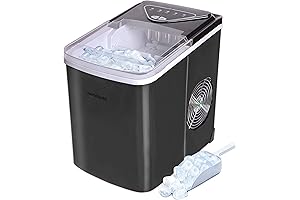 EFIC123-SSBLACK Compact Countertop Ice Maker: Your Ice-Cold Savior!