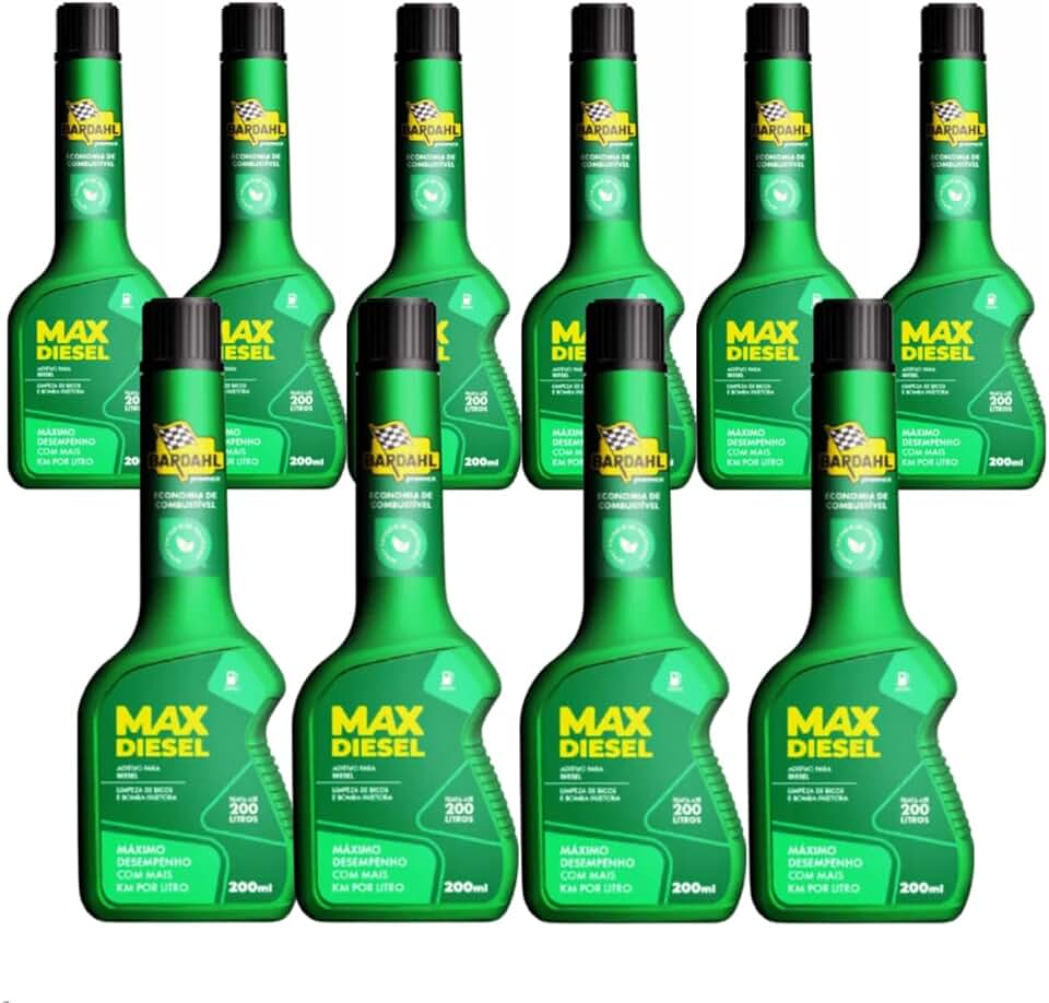 Kit 10 Unidade Bardahl Aditivo Combustivel Max Diesel 200ml