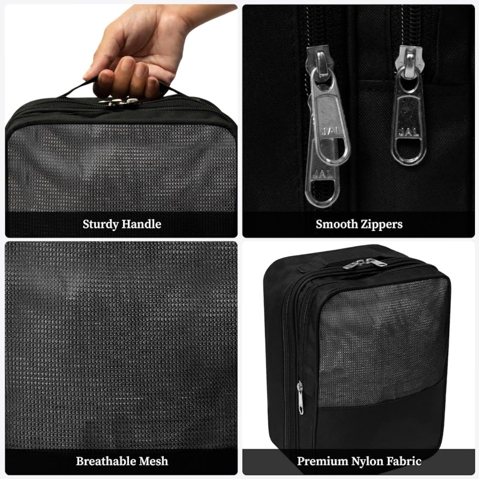 Set of 2 Multipurpose Shoe Storage Bags for Travel and Home Use