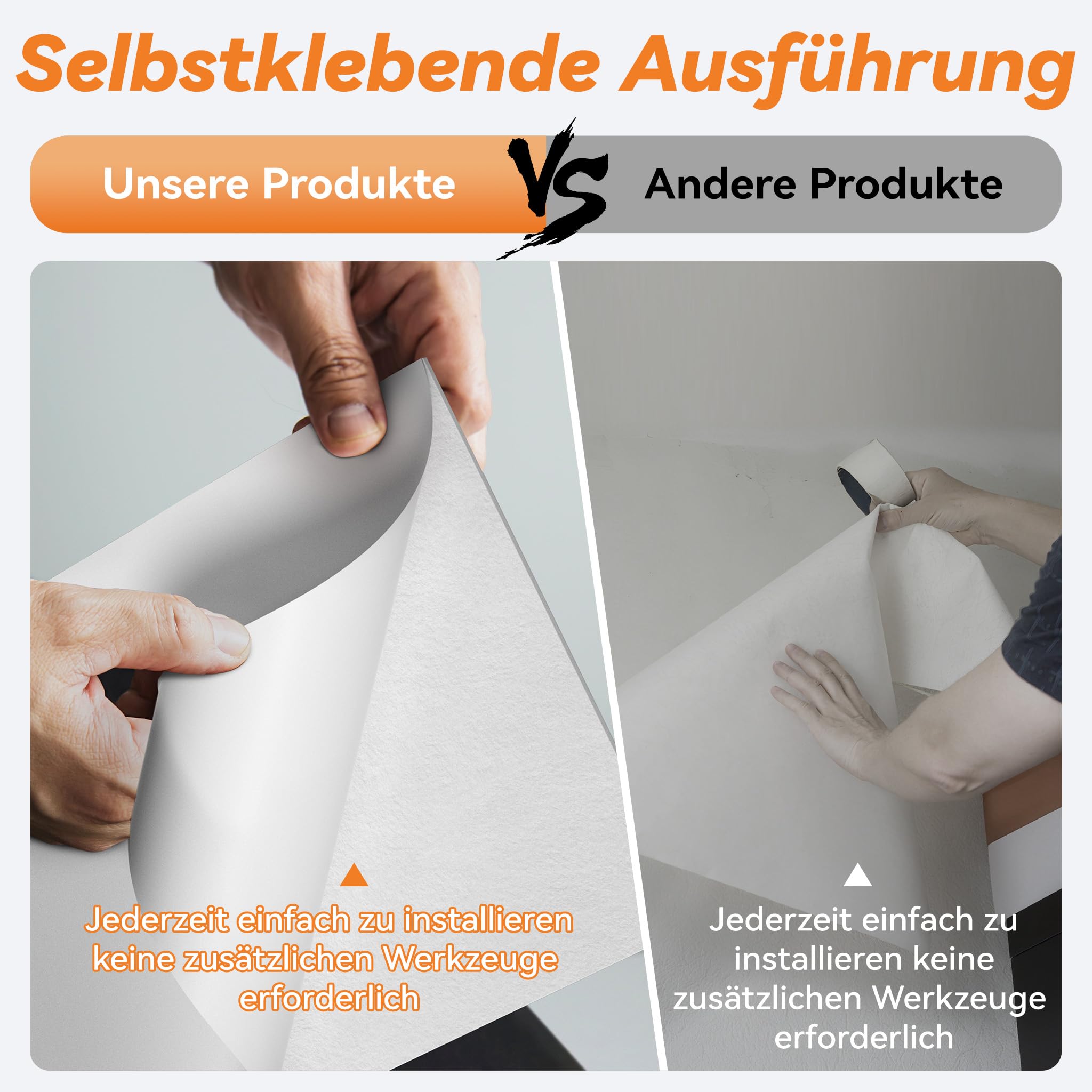 ACXIN Akustikpaneel 12er Weiß 120x60cm Schalldämmung Selbstklebend 3D Wandpaneel Akustikplatten Schallschutz Filz 1200g/m² 0,9cm Akustik Wand für Musikstudio Heimkino Büro KTV Geräuschreduzierung