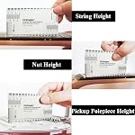 Baroque String Action Gauge Precise Guitar Ruler Set Up Tool Kit for Electric Bass and Acoustic Guitar