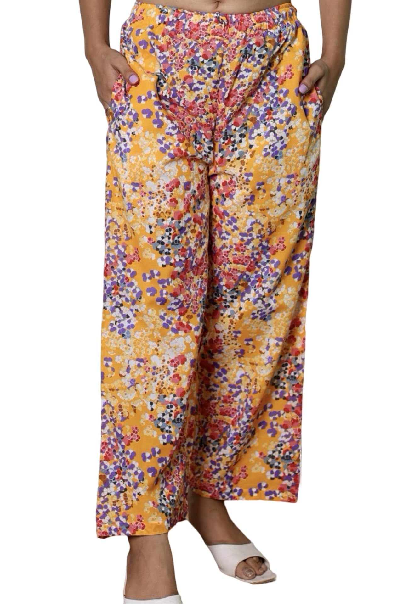 Printed Palazzo Pants Rayon Regular Plus Size Palazzo with Side Pockets (XXS to 8XL)-picture-33