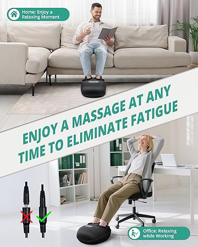 Miniatura 3 de Medcursor máquina masajeadora de pies con calor, rodamiento, amasado profundo, masajeador de pies shiatsu para proporcionar alivio del dolor, pies