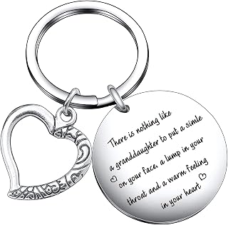 There is Nothing Like a Granddaughter Gift for Granddaughter Birthday Christmas, Daughter Keyring