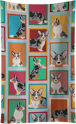 Miniatura 21 de Caroline's Treasures MLM1101KTWL - Lotes de color rojo y blanco Pembroke Corgi toalla de cocina Pembroke Paños de cocina toalla de mano toalla