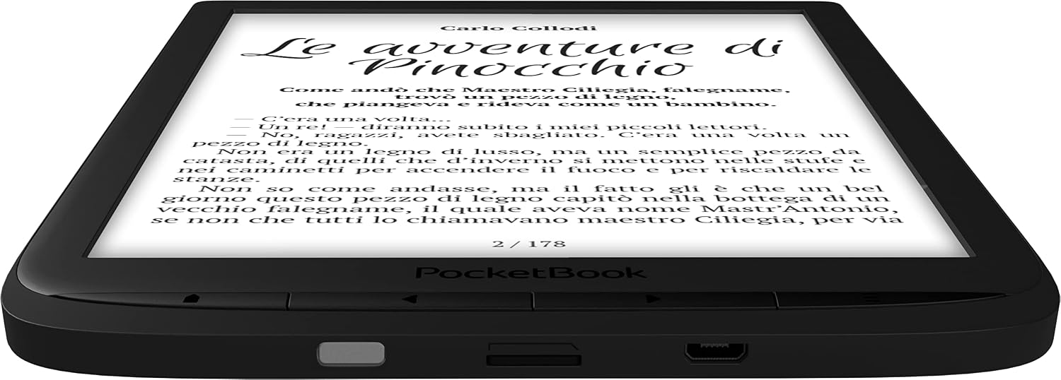 PocketBook InkPad 3 | Large 7.8ʺ Glare-Free & Eye-Friendly E Ink Technology | Touchscreen | Wi-Fi | Text-to-Speech Function | Audio Output | Audiobooks | Adjustable SMARTlight | Micro-SD Slot