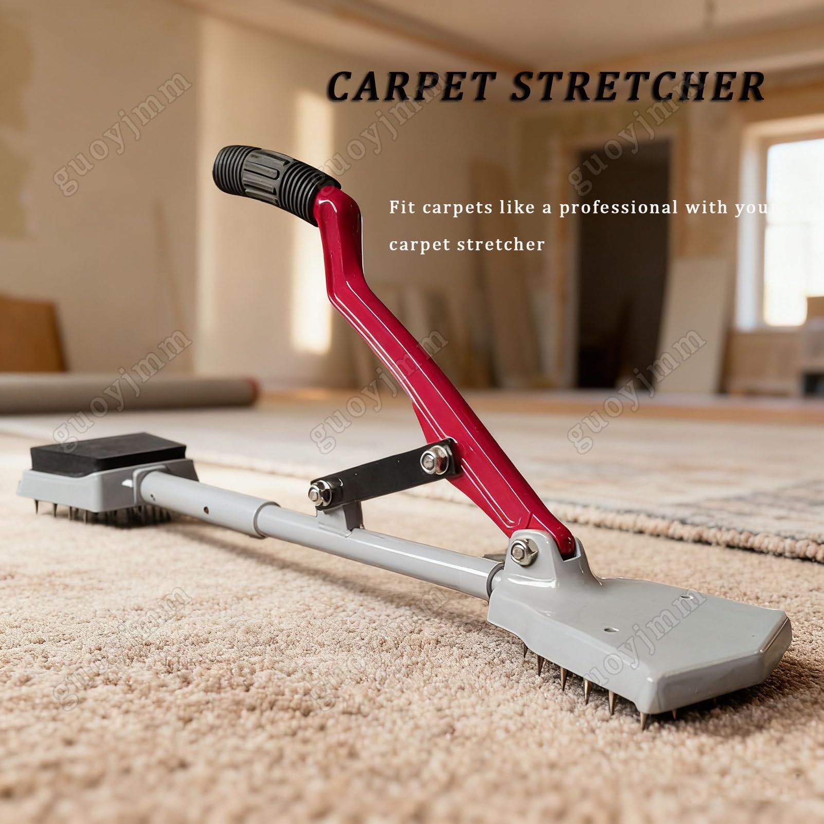 Kit d'outils d'étirement de tapis, outil professionnel d'installation de tapis, design sans genou pour la maison, le bureau, l'hôtel