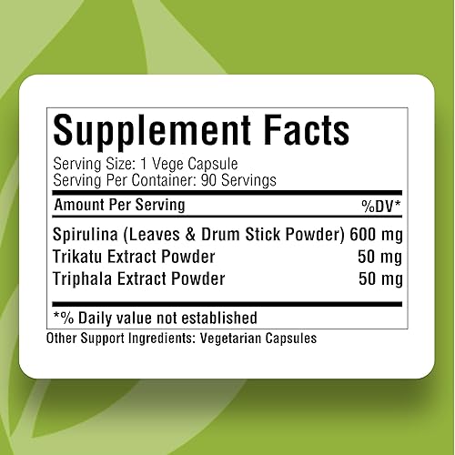 Miniatura 3 de Herbsforever Cápsulas de Spirulina Plus  Suplemento dietético  Fuente de minerales y proteínas  90 cápsulas vegetales  800 mg cada una