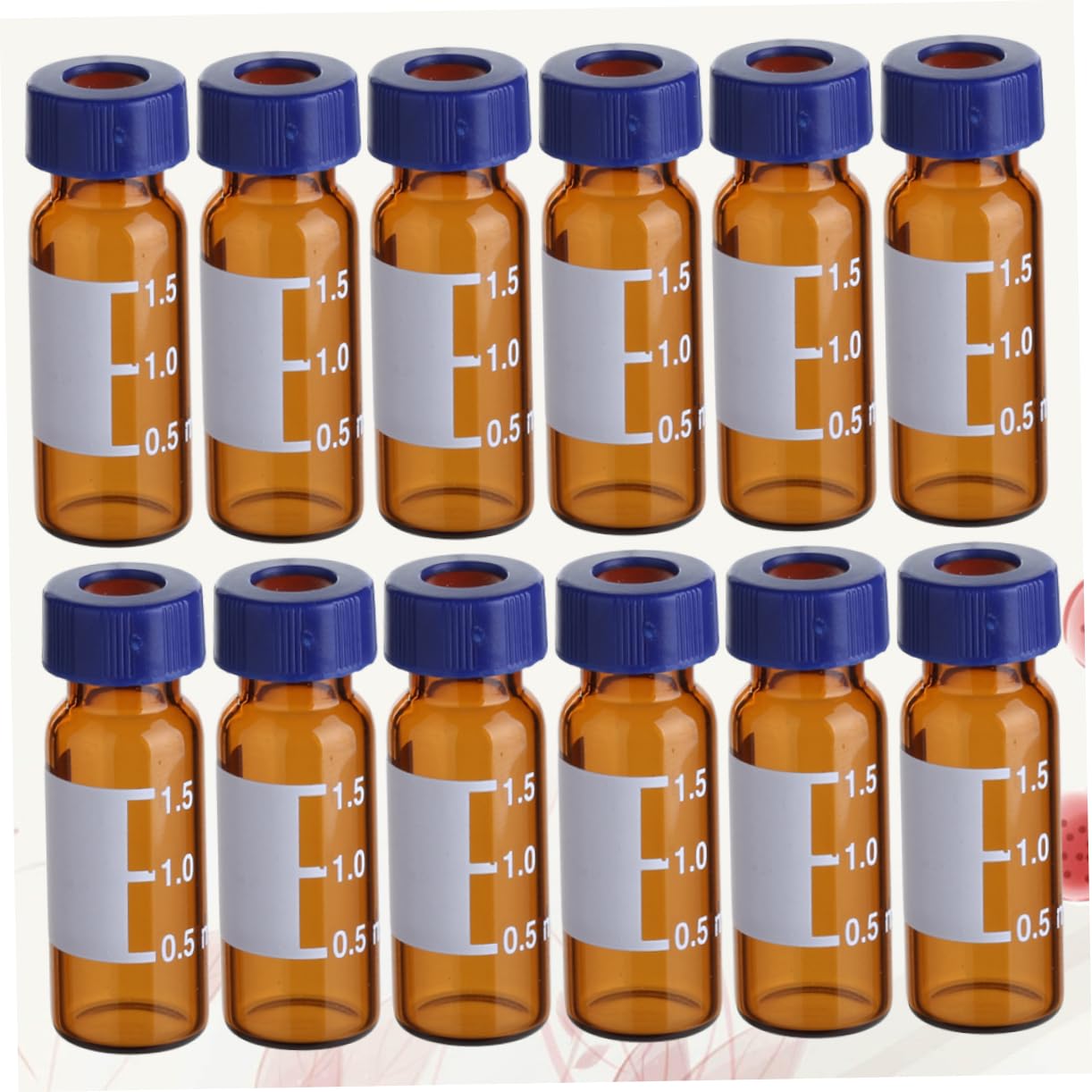 Cabilock 2 Sätze Phiole Kleine Flaschen Mit Deckel Chromatographie Bernstein Probenahme Probenflasche Probenglasflaschen Probenfläschchen Vorratsflaschen 100 Stücke * 2