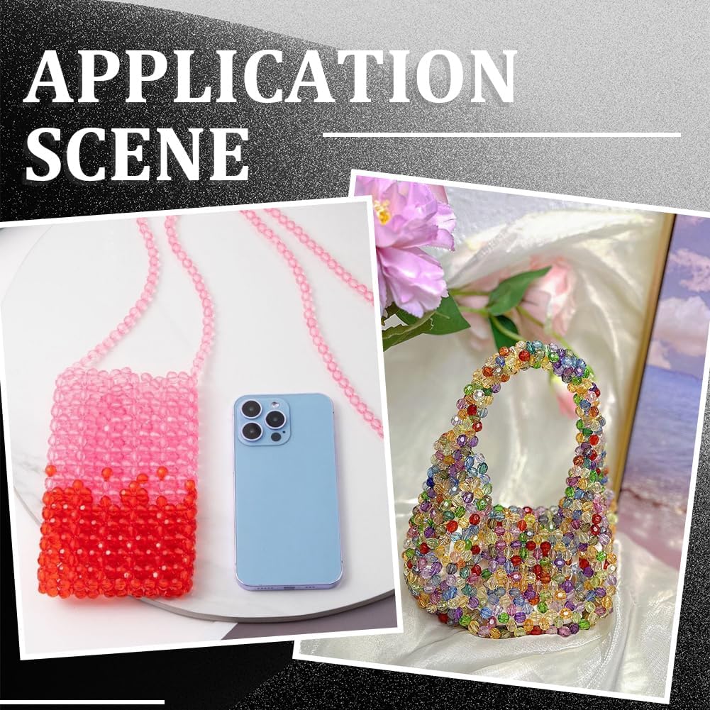 25 Strands 2110PCS Facted Glass Beads with Hole Transparent Bicone Imitate Crystal AB Color Electroplate Sparkle Loose Spacer Bead for Jewelry Making Bracelets Necklaces DIY Crafts Supply - Image 6