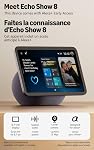 Amazon Echo Show 8 (newest model), Vibrant HD 8.7" display with spatial audio, Designed for Alexa+ , Glacier White