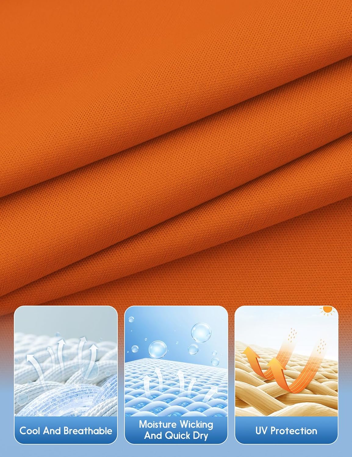 Opna Men's Big & Tall Short Sleeve Moisture Wicking Athletic T-Shirts Regular Sizes & XLT's - Image 5