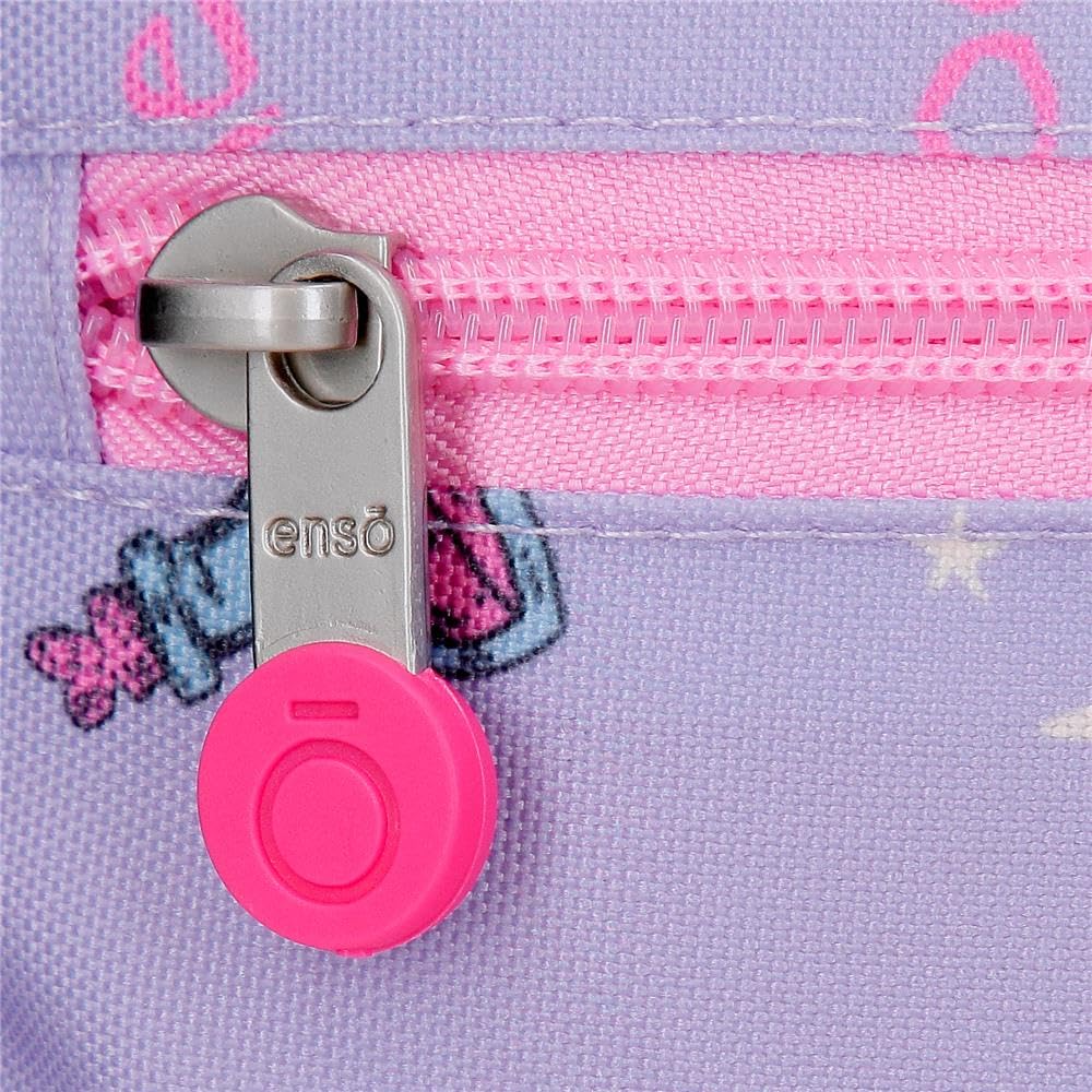 Enso Queen Of Hearts Mochila 2 ruedas Morado 33x44x21 cm Poliéster 30,49L