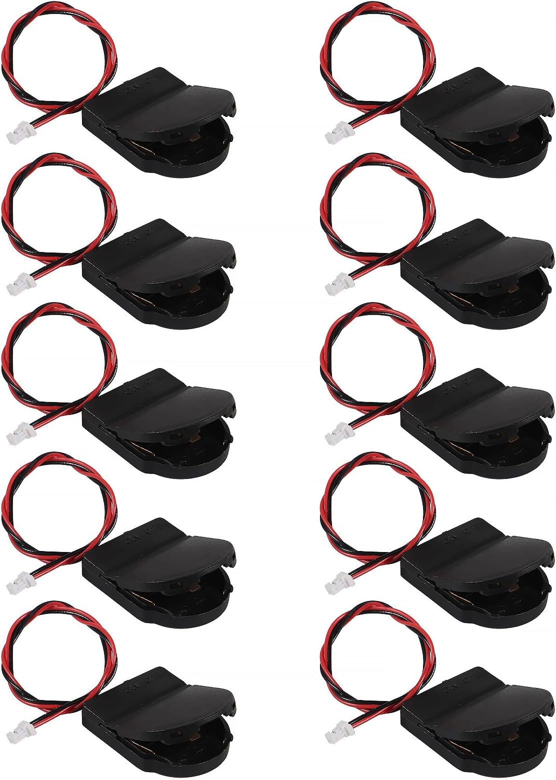 10pcs RTC Battery Case Real Time Clock Holder Compatible with Raspberry Pi 5