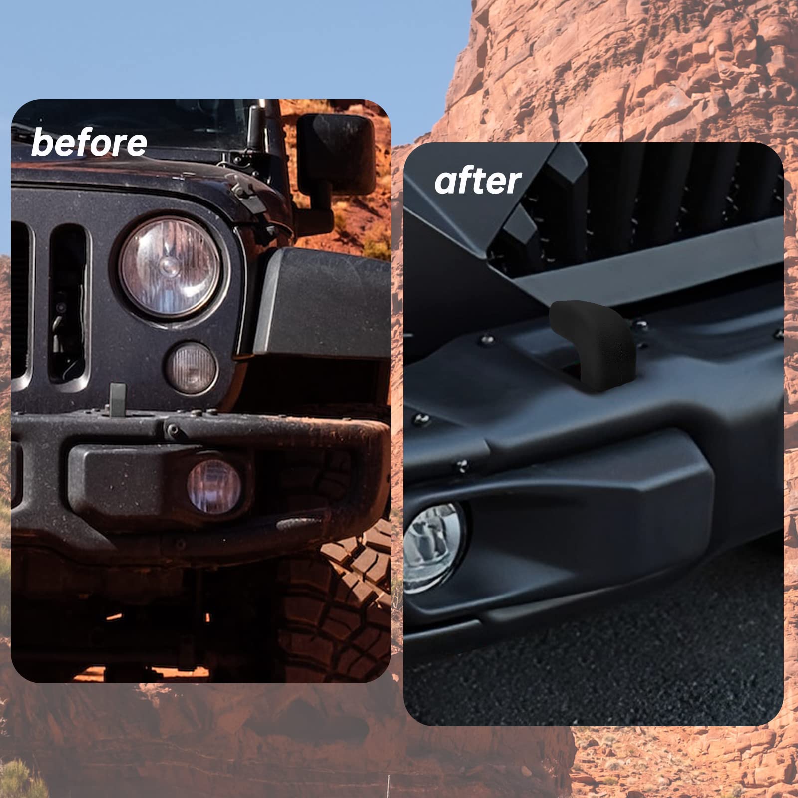 Jeep ラングラー用 フロントバンパー 牽引フック 18y－ ジープ