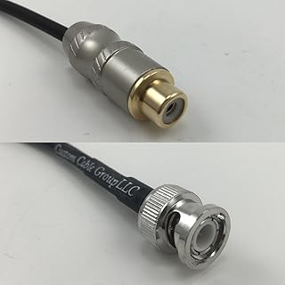 1 foot RG142 RCA FEMALE to BNC MALE Pigtail Jumper RF coaxial cable 50ohm Quick USA Shipping