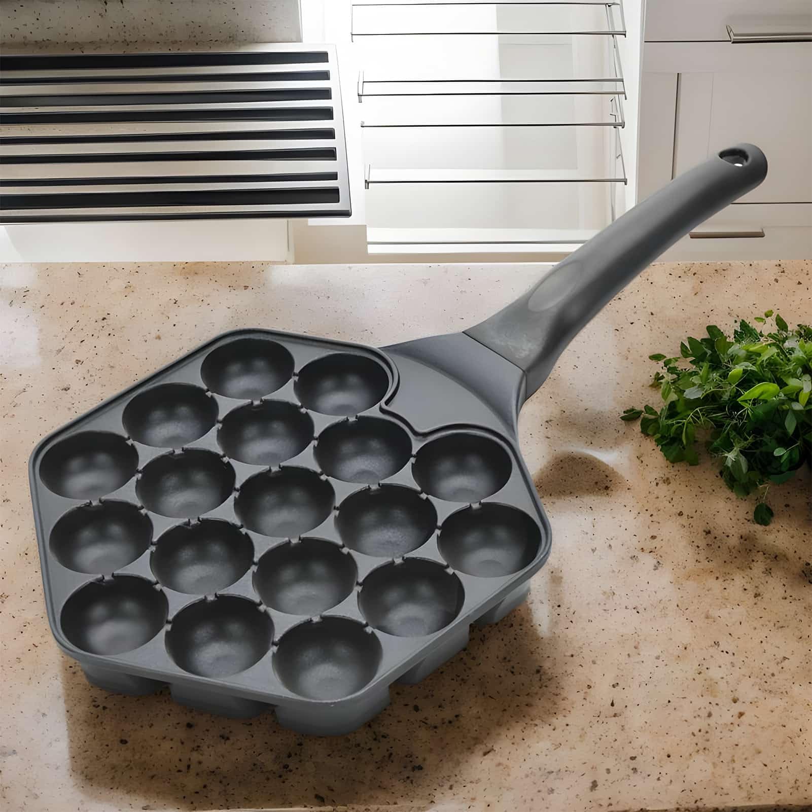 Máquina Para Takoyaki | Plancha Para Takoyaki - Utensilio de Cocina Multi-cavidad para Hacer Especialidades Japonesas, para Entusiastas de la Cocina Asiática, Principiantes, Amas de