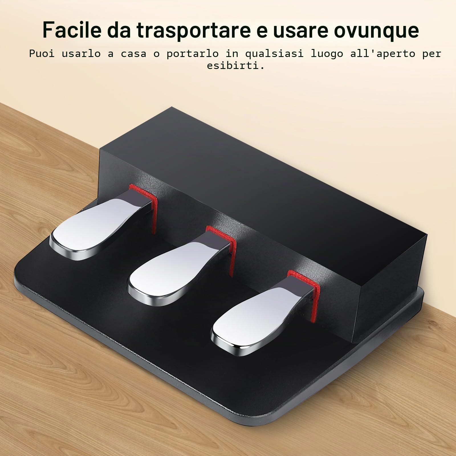 Unità con 3 pedali per pianoforte e tastiera digitali, compatibile con pianoforte elettrico Yamaha P125, P121, P515, P128