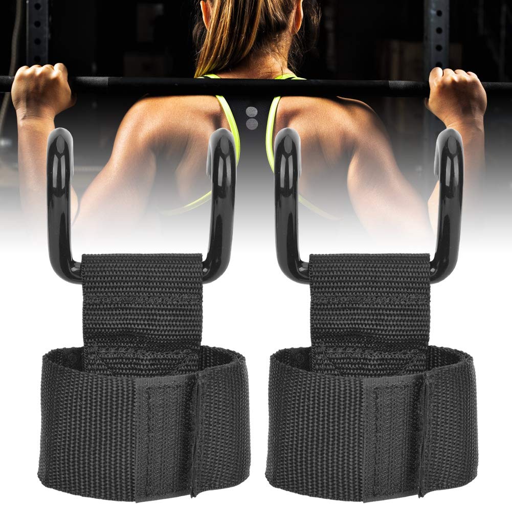 life 2 PCS Weightlifting Straps with Hooks Training Gym Grips Straps Wrist Support Weight Lifting Hook Straps (Weight Lifting Hook)