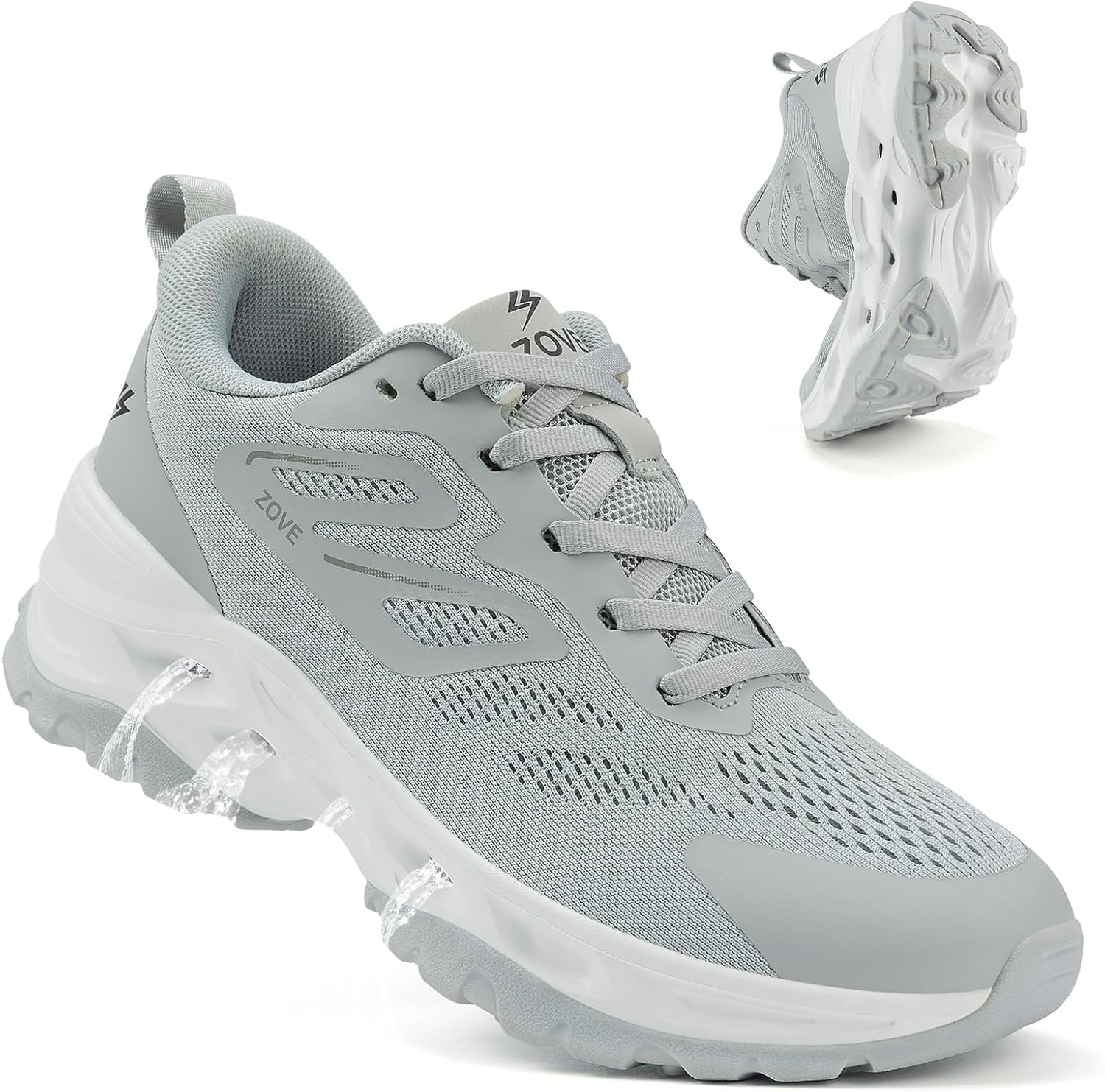 ZOVE Women Hiking Shoes Light Outdoor Drainage Closed-Toe Amphibious Water Sandals Barefoot Breathable Walking Running Tennis Sneakers Non-Slip Trail Water Resistant Working Athletic