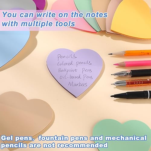 Vista 7 de Jetec 900 hojas de notas adhesivas transparentes, 18 notas adhesivas translúcidas, bloc de notas autoadhesivas coloridas para cuaderno, visión