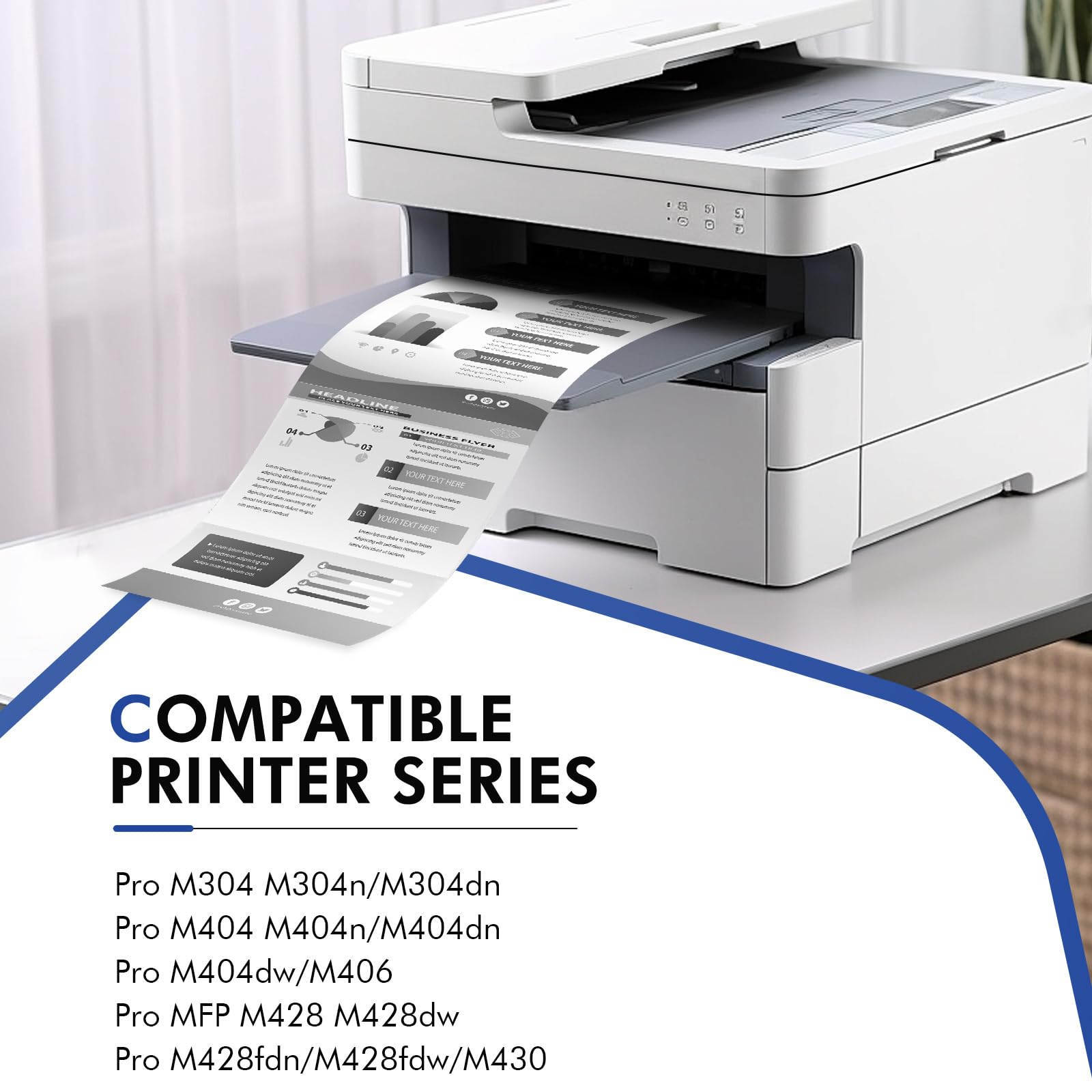 Toner compatibile HP 58X CF258X per stampante M404n M404dn - Dettaglio