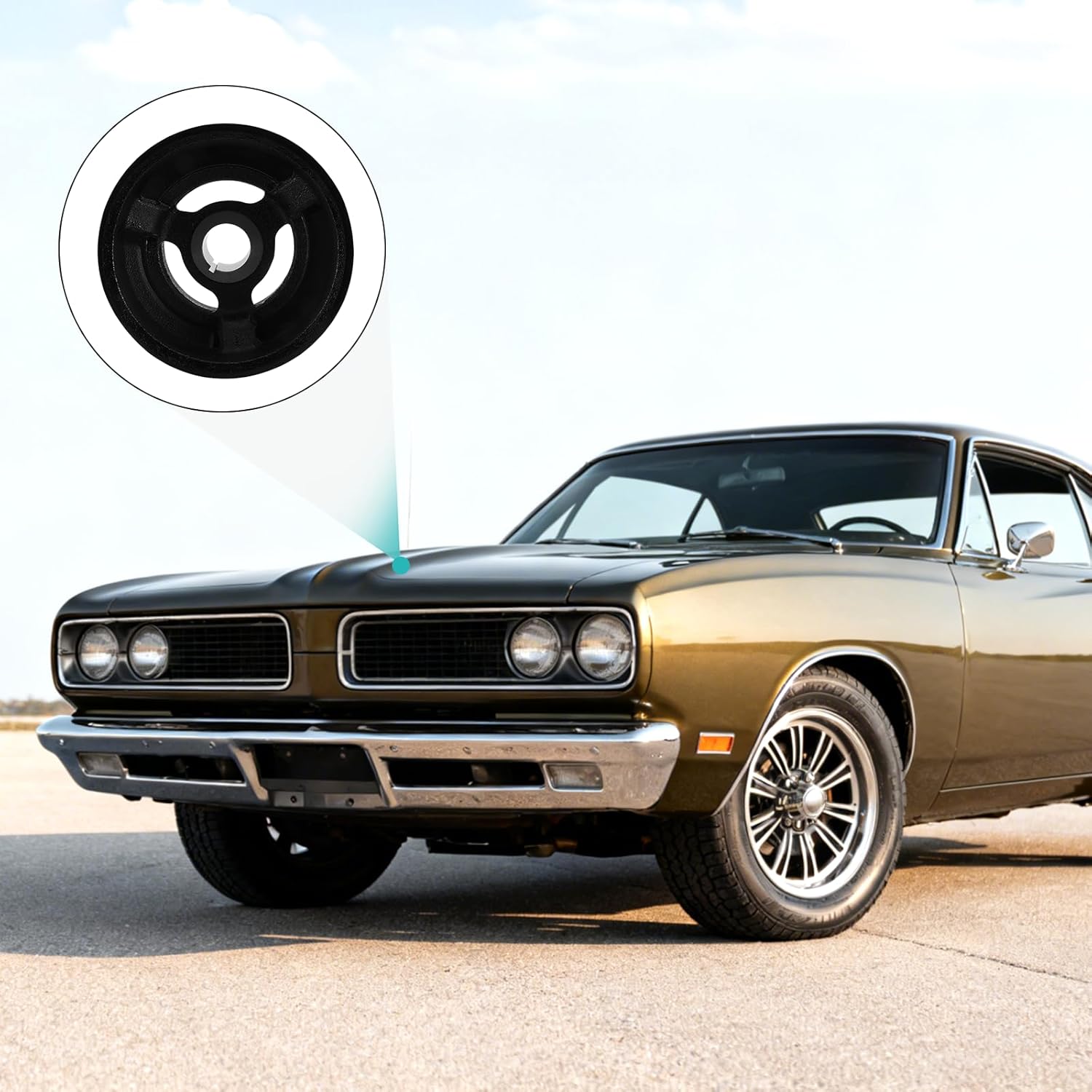 594-133 Harmonic Balancer Crankshaft Pulley (5.9L V8) For 1994-2003 Dodge Dakota Durango Ram 1500 2500 Van B250 B350 B1500 B2500 B3500,For 1998 Jeep Grand Cherokee 53021284 53020182 53021284AA