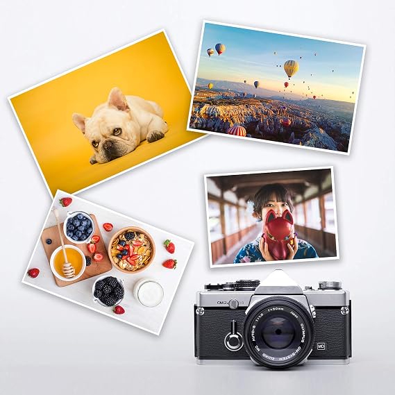 A4 Glossy Paper Double Sided Photo Paper - Ultra Clean Inkjet Paper 0.28mm Medium Weight 100 Sheets by Uinkit