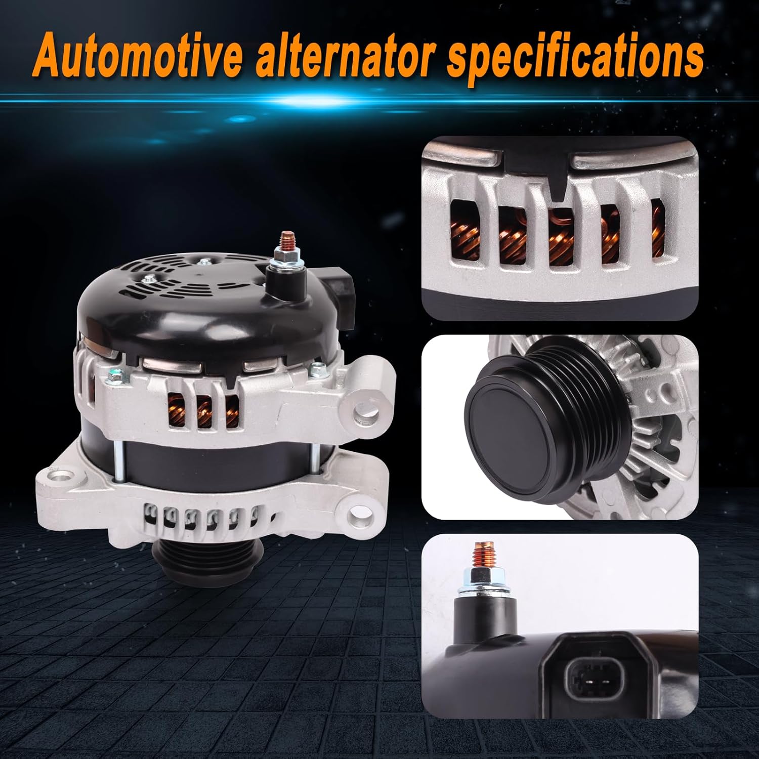 Alternator Compatible with Traverse 2009-2017 Enclave 2008-2017 Acadia 2007-2012 3.6L V6 Replace for 1042106160 11252N 1042106310 25815839 23279588