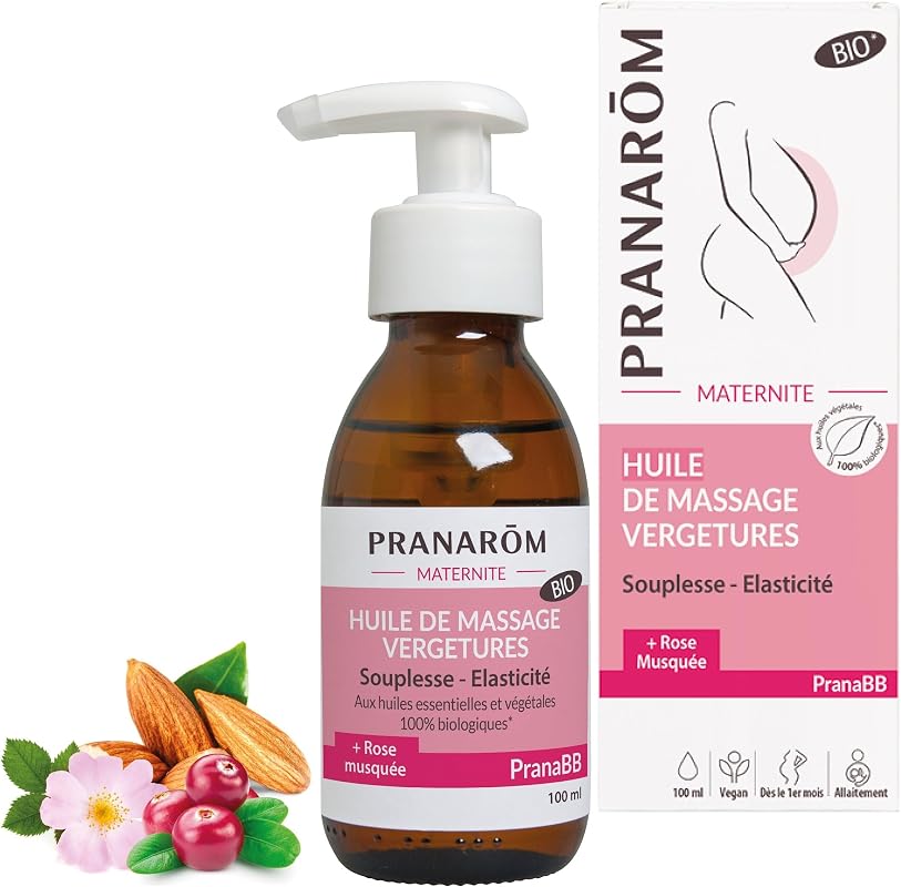 Pranarôm PranaBB est une huile de massage 100% biologique spécialement conçue pour les femmes enceintes. Elle aide à mai