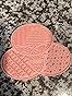 Diolan Makeup Brush Cleaning Mat & Drying Rack - 28 Holes Brush Holder, Silicone Rubber Clover Shaped Mat Cleaner - Black & Pink