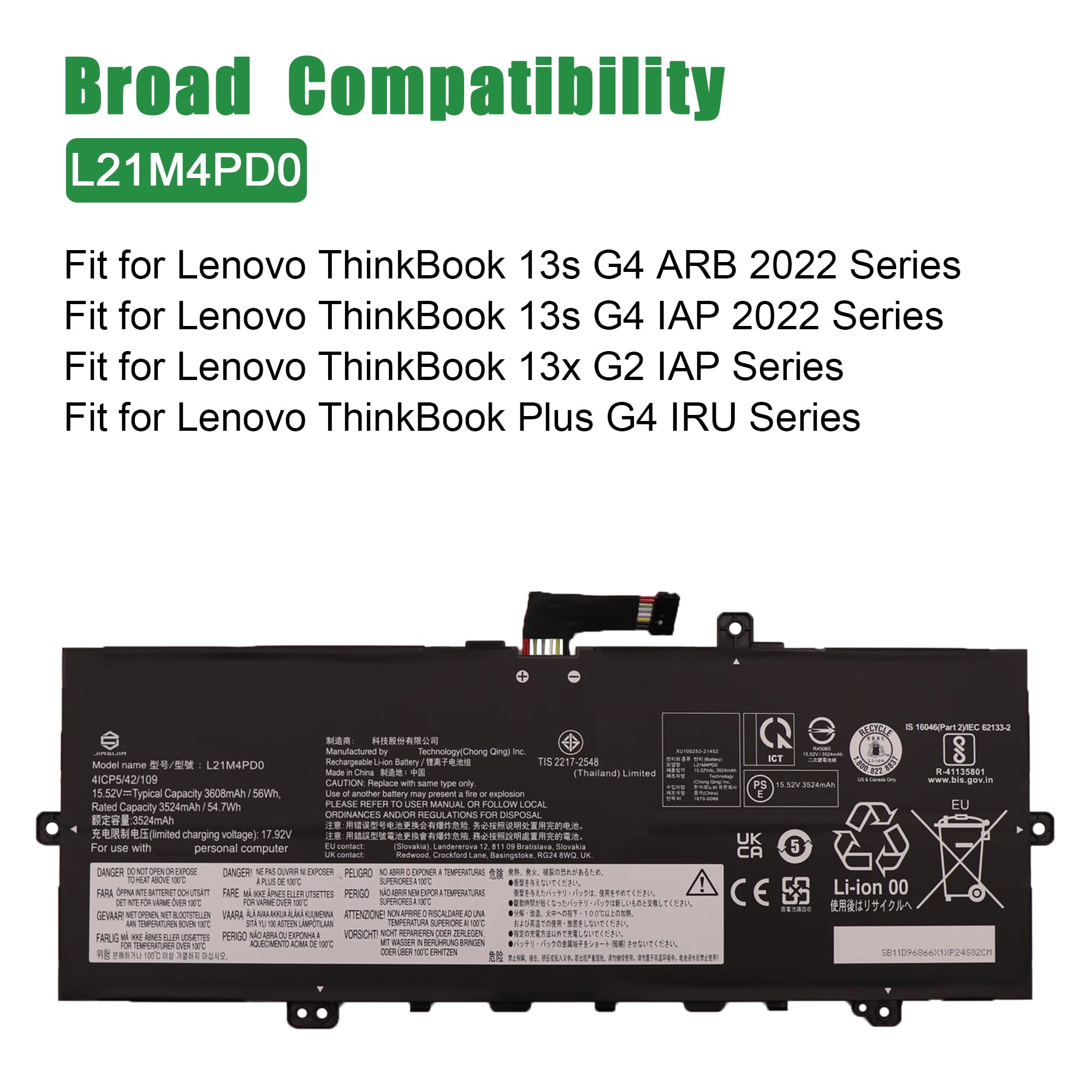 Amazon.com: JIAZIJIA L21M4PD0 Laptop Battery Replacement for