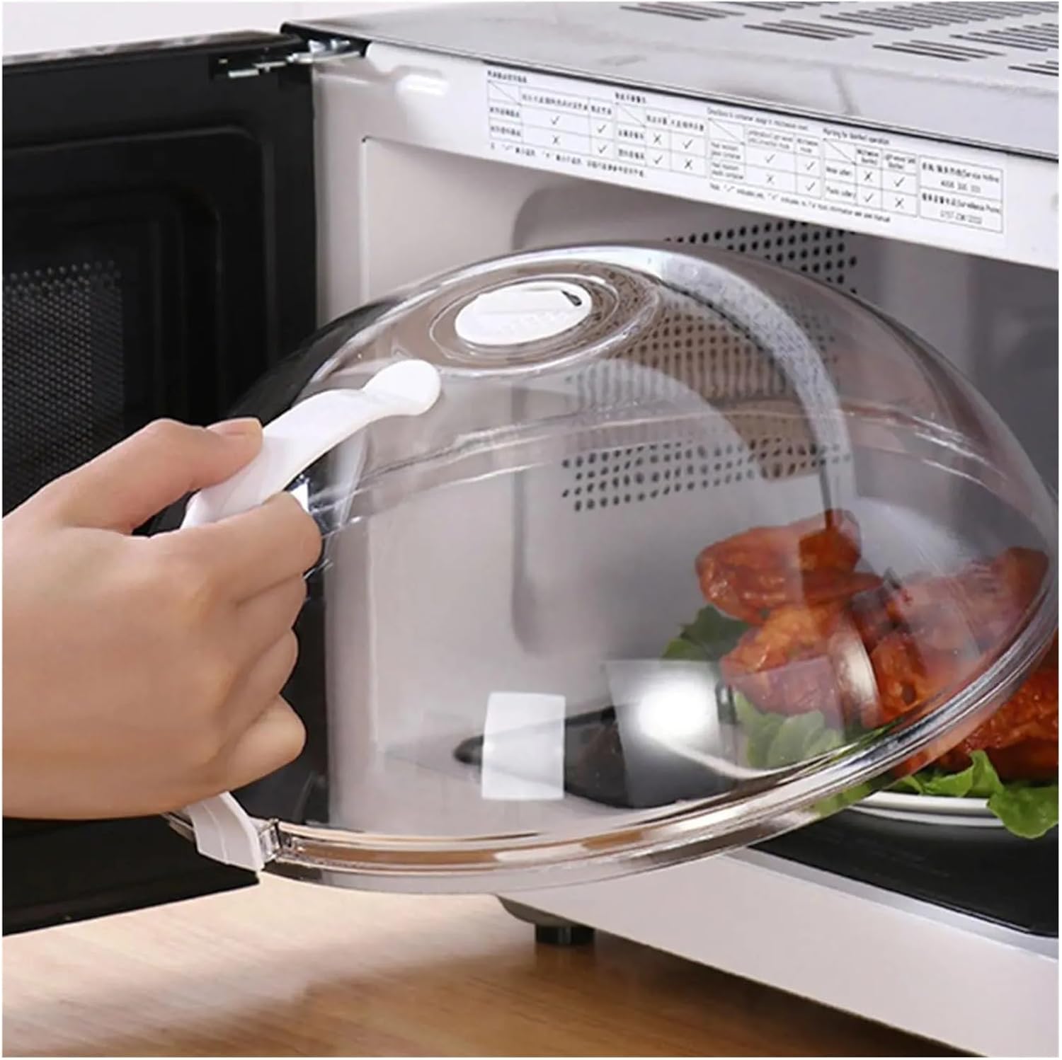 Microwave Splash Proof Cover, Household Oven Heating, Cooking Utensils Accessories