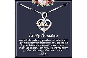 Meaningful Valentine's Day Gift for Grandma: Infinity Love Heart Necklace