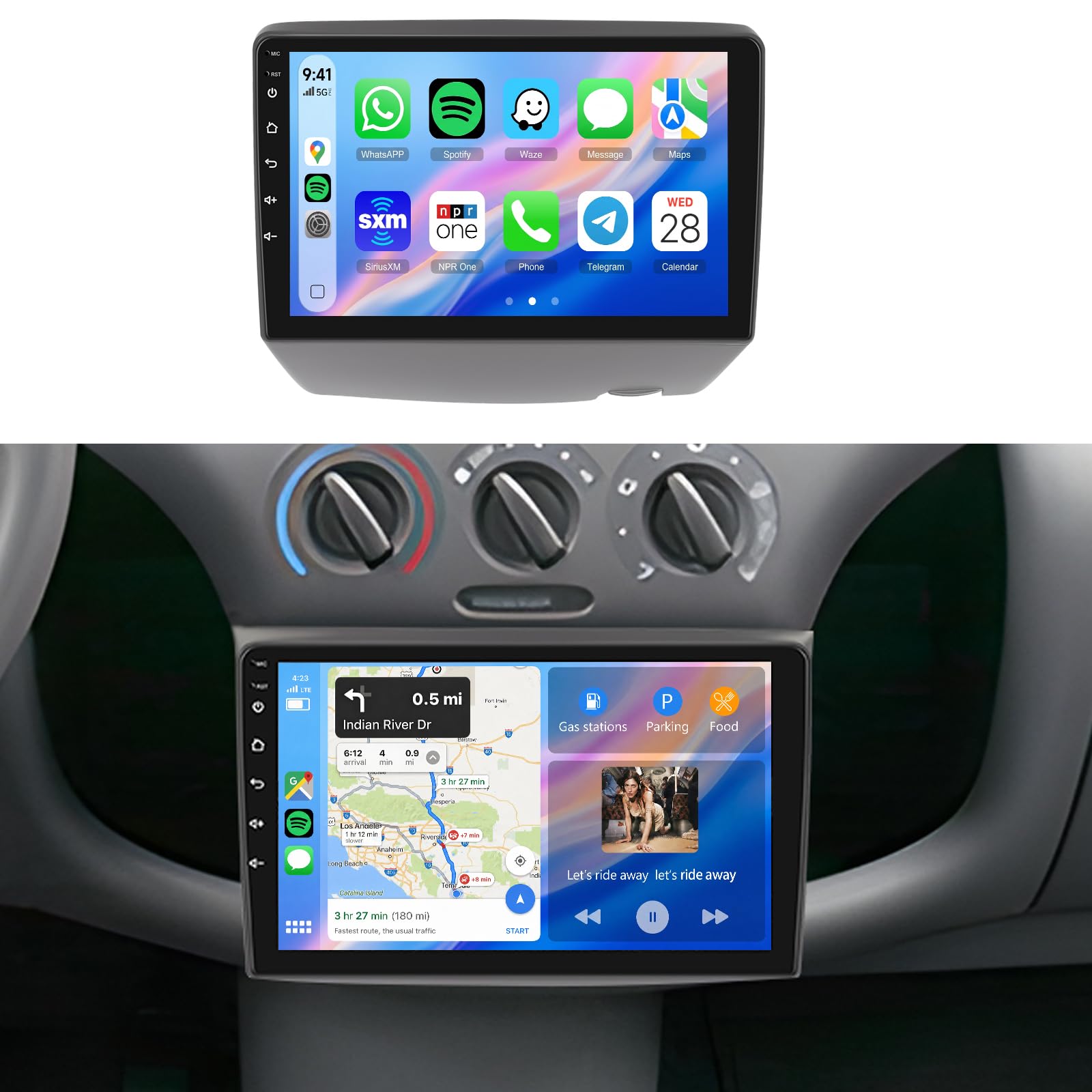 5Ghz WiFi Android 15 for Toyota Yaris 1999-2005/ECHO 2000-2002 Car Radio