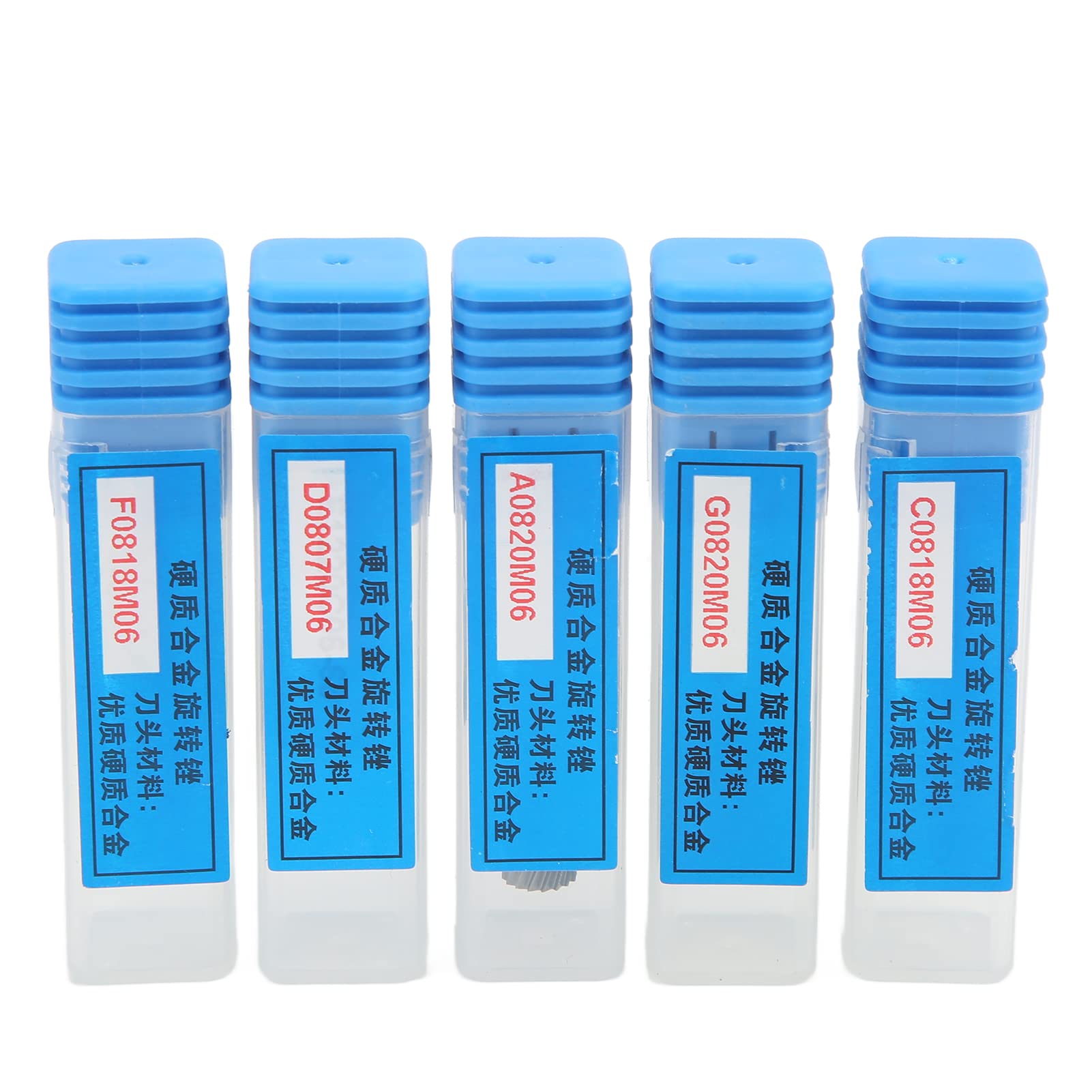 5-teiliges Einzelschnitt-Frässtift-Set, Wolframkarbid-Frässtift-Set, 6 mm Schaft zum Polieren, Schleifen, Holzbearbeitung, Schnitzen mit 8 mm Spitzendurchmesser (ACDFG)