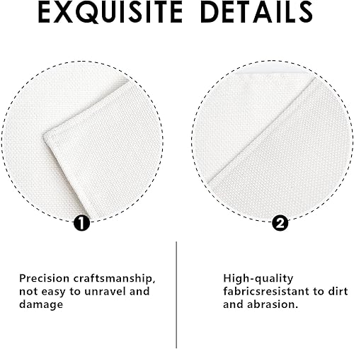 Miniatura 4 de Manteles individuales rectangulares de Pascua, pintura al óleo, orejas de conejo, huevos de pato florales, botánicos, multilino, resistentes a las