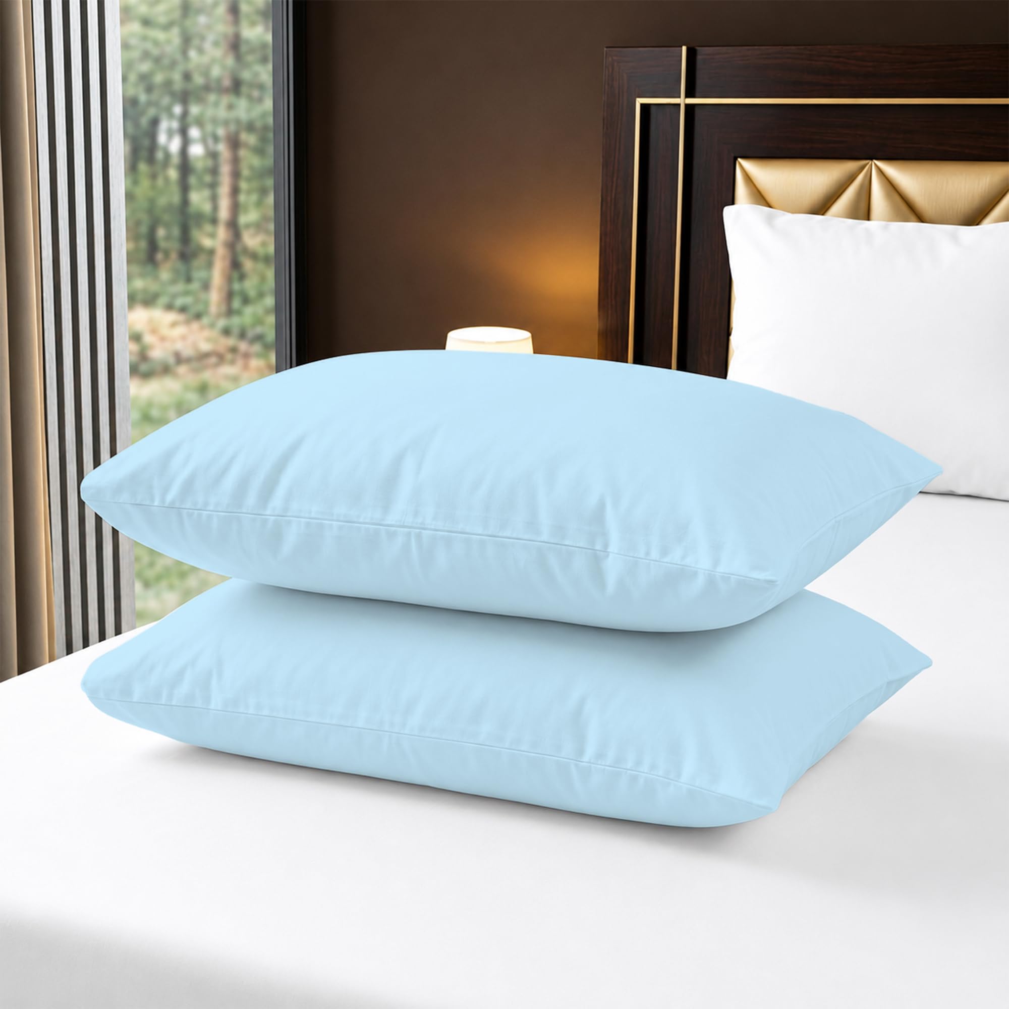 Housewife Pillowcases 2 Pack – 100% Egyptian Cotton 400TC Ultra Soft