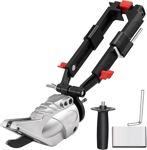 VEVOR Accesorio de taladro cortador de tabla, accesorio de tijeras de tablero con cabezal giratorio de 360 grados, corte máx. de cartón-yeso de 0.47