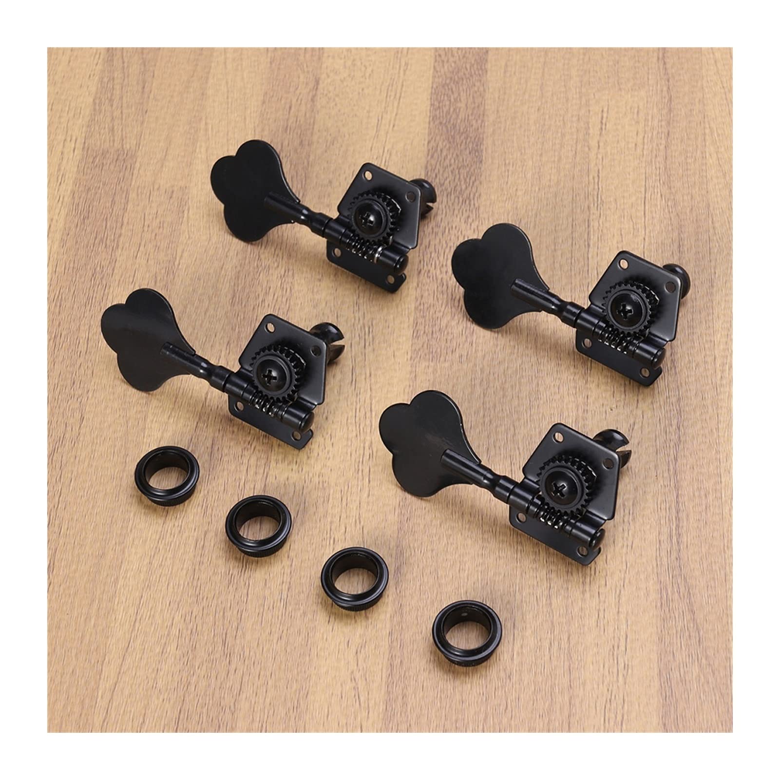 4 Pezzi Di Accordatori Per Chitarra, Accordatori Per Basso Elettrico Meccaniche A Ingranaggio Aperto Argento~p135115893 - Foto 7