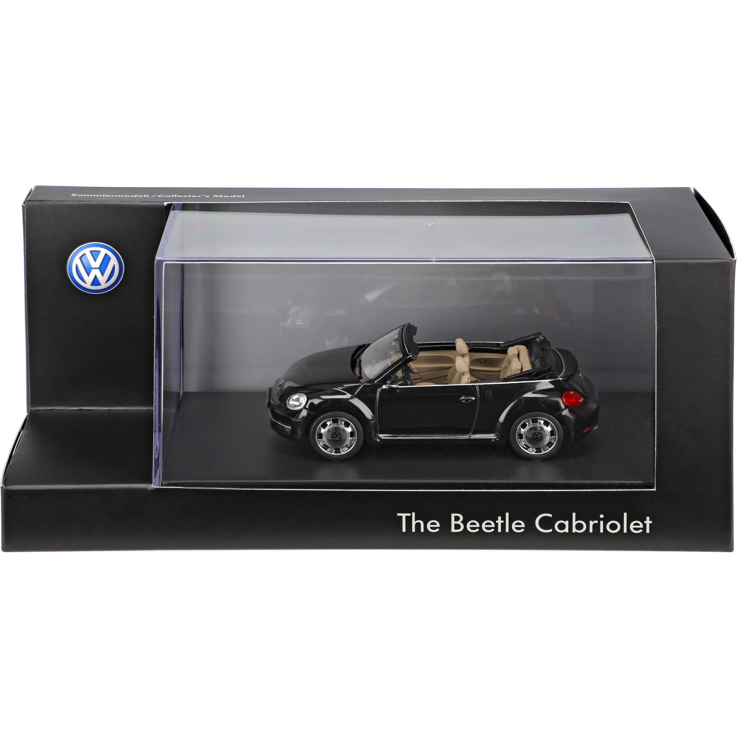 Schuco Volkwagen New Beetle II 2 Schwarz Cabrio Ab 2012 9C 1/43 Modell Auto mit individiuellem Wunschkennzeichen