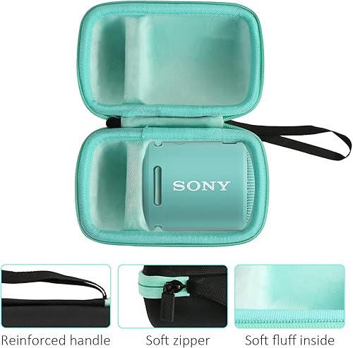 Miniatura 3 de co2CREA Funda rígida de repuesto para Sony SRS-XB100 SRS-XB13 SRS-XB12 Extra BASS Altavoz compacto portátil inalámbrico (funda negra + interior