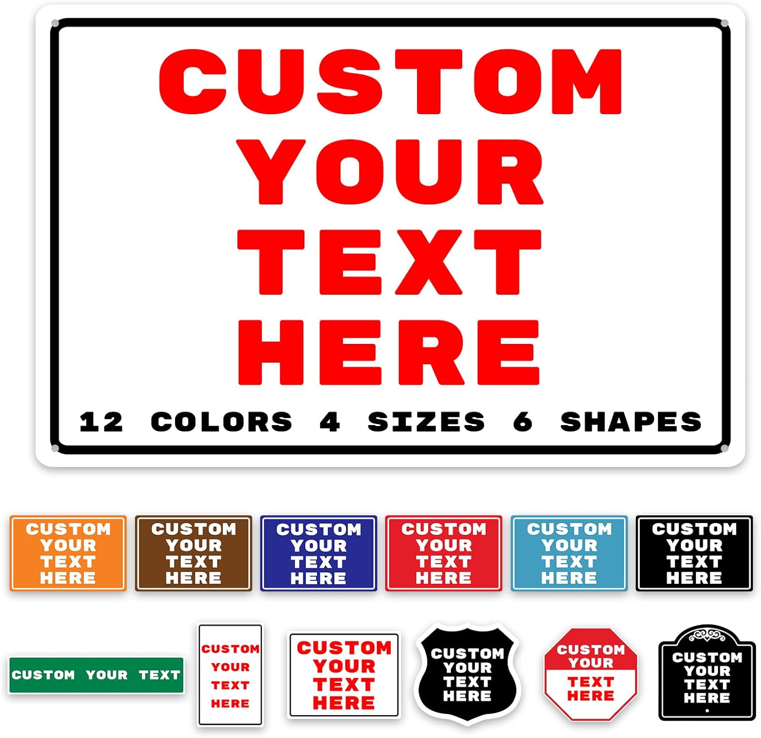 Custom Metal Signs Outdoor Personalized Make Your Own Sign Customized Decorative House Signs for Business Workplace Office Home-10"x10"