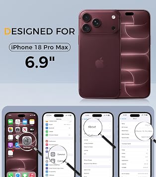 Qasyfanc for iPhone 18 Pro Max Case, Liquid Silicone, Burgundy