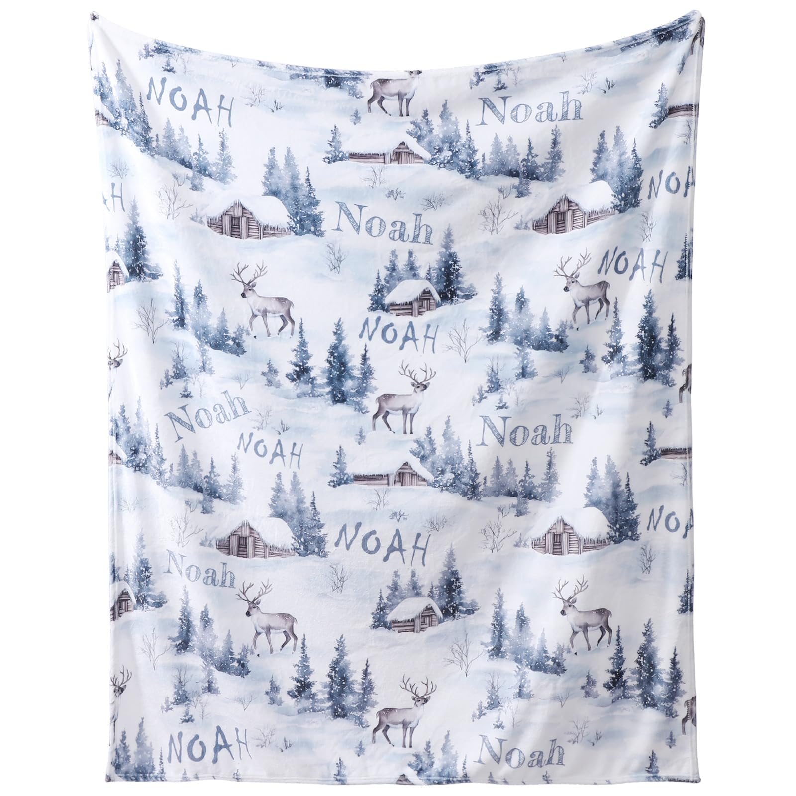 Greenyre Personalised Blanket for Baby Boy Girl, Custom Blankets with Names, Christams Blankets Throws Fleece Blanket Swaddle Blanket for Newborn, Personalized Gifts for Kids, New Mom, Baby Shower โ image 1